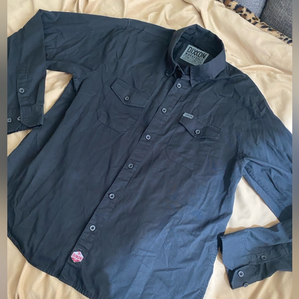 Dixxon form and function WORKFORCE LONG SLEEVE WORK SHIRT - BLACK size XL